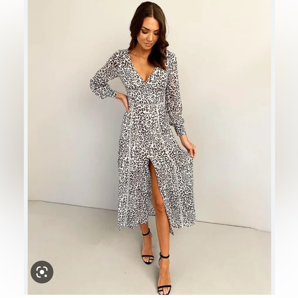 Kookai Leopard Print Maxi Dress